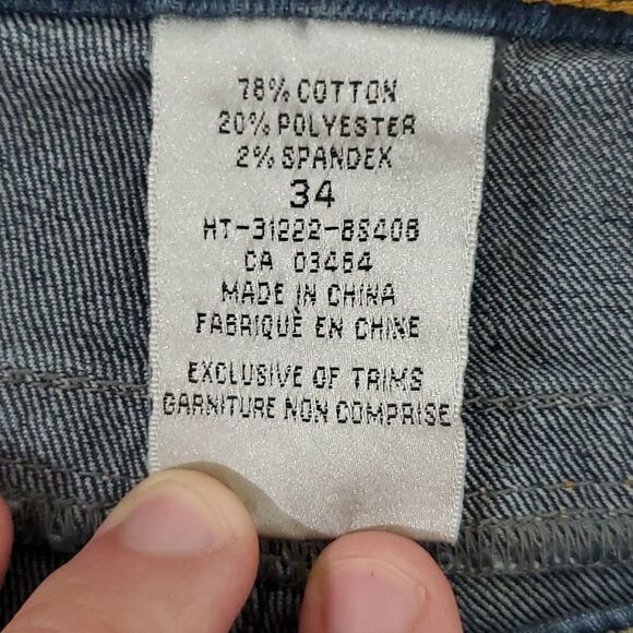 Revolution Claire 34" dark wash classic rise size 18 relaxed boot cut jeans - Picture 5 of 8